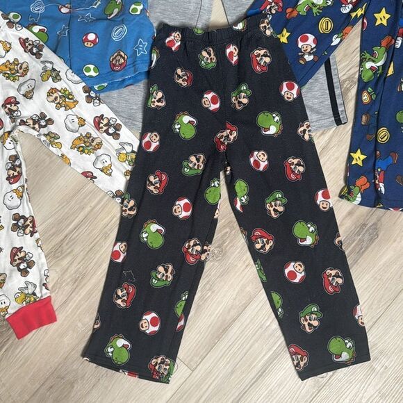 Mario Bros, Mario & Luigi Print Pajama Pants Bundle Size 6 - Picture 4 of 8